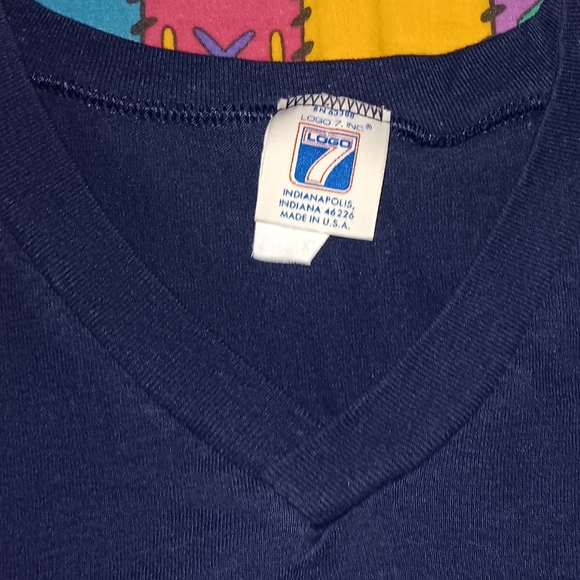 80s Logo 7 Michigan Wolverines 3/4 Sleeves Football Jersey Shirt Vintage U of M - Picture 3 of 6